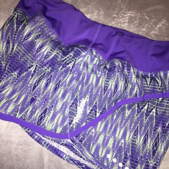 Reebok w/ built in briefs Purple Athletic Shorts S - Picture 3 of 7